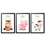 Imagem de Quadro Decorativo Infantil Quarto Bebê Fazendinha Cavalinho