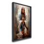 Imagem de Quadro Decorativo Jesus em Oração 1 Tela 60x90cm para Decorar, Igreja, Sala, Quarto Com Vidro