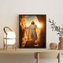 Imagem de Quadro Decorativo Jesus ressuscitando 24x18cm - com vidro