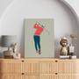 Imagem de Quadro Decorativo Jogador de Golfe