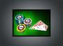 Imagem de Quadro Decorativo Jogos Baralho Naipe Cartas Poker Com Moldura RC031