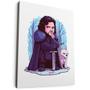 Imagem de Quadro Decorativo Jon Snow e Fantasma Mini