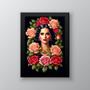 Imagem de Quadro Decorativo Katy PerryFloral 24x18cm - com vidro