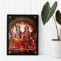 Imagem de Quadro Decorativo Lakshmi e Vishnu 24x18cm - com vidro