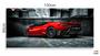 Imagem de Quadro Decorativo Lamborghini Vermelha em tecido canvas 130x60