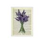 Imagem de Quadro Decorativo Lavanda 45X34Cm - Com Vidro Madeira Branca