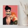 Imagem de Quadro Decorativo Lgbt Gays 45X34Cm - Com Vidro