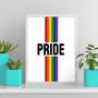 Imagem de Quadro Decorativo Lgbt Pride 33X24Cm - Com Vidro