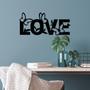 Imagem de Quadro Decorativo Love Floral com Borboletas