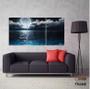 Imagem de Quadro Decorativo Lua Cheia Mar Noite 120x60  Sala Quarto