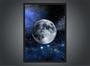 Imagem de Quadro Decorativo Lua Universo Galáxias Planetas Estrelas Decorações Salas Com Moldura G04