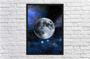 Imagem de Quadro Decorativo Lua Universo Galáxias Planetas Estrelas Decorações Salas Com Moldura G04