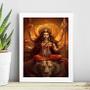 Imagem de Quadro Decorativo Maa Durga 24x18cm - com vidro