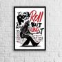 Imagem de Quadro Decorativo Macaco It's Only Rock and Roll 33x24cm