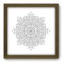 Imagem de Quadro Decorativo - Mandala - 33cm x 33cm - 398qddm