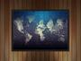 Imagem de Quadro Decorativo Mapas Mundo Países Continentes Decorações Com Moldura G01
