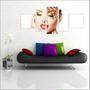 Imagem de Quadro Decorativo Maquiagem Salão De Beleza Fashion Hair 5 Peças TT21