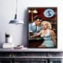 Imagem de Quadro Decorativo Marilyn e Elvis No Bar 24x18cm - com vidro