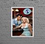 Imagem de Quadro Decorativo Marilyn E Elvis No Bar 33X24Cm - Com Vidro