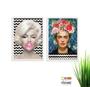 Imagem de Quadro Decorativo Marilyn Frida Moderno 2 peças de 40x60 208