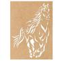 Imagem de Quadro Decorativo Mdf Cru Cavalo 40X20Cm