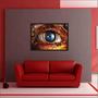 Imagem de Quadro Decorativo Medicina Oftalmologia Visão Olhos Decorações Com Moldura