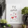 Imagem de Quadro Decorativo Mensagem de Amor Te Amo