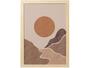 Imagem de Quadro Decorativo Mid Century Sol Abstrato