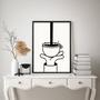 Imagem de Quadro Decorativo Minimalista Café 33x24cm - com vidro