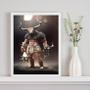 Imagem de Quadro Decorativo Minotauro 45X34Cm - Com Vidro