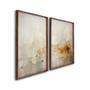Imagem de Quadro Decorativo Modelo Rústico com 2 Telas de Parede para Sala Quarto Escritório 60cm X 90cm Com Vidro