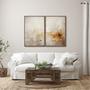 Imagem de Quadro Decorativo Modelo Rústico com 2 Telas de Parede para Sala Quarto Escritório 60cm X 90cm Com Vidro
