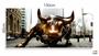 Imagem de Quadro Decorativo Moderno Touro De Wall Street em Tecido Canvas 130x60