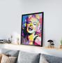 Imagem de Quadro Decorativo Moldura Preta 30x40cm Marilyn