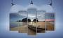 Imagem de Quadro Decorativo Mosaico 5 Peças Mod003 Paisagem Praia Mar