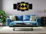 Imagem de Quadro Decorativo Mosaico Escritório Luxo Batman Nerd 1