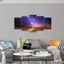 Imagem de Quadro decorativo Mosaico Estrada Estrelas Espaço 5 Peças