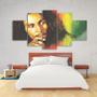 Imagem de Quadro Decorativo Mosaico MDF Bob Marley 115x60cm