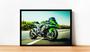 Imagem de Quadro Decorativo Motos Veículos Motocicleta Esporte Oficinas Lojas Salas Quartos Com Moldura RC025