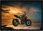 Imagem de Quadro Decorativo Motos Veículos Motocicleta Esporte Oficinas Lojas Salas Quartos Com Moldura RC030