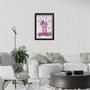 Imagem de Quadro Decorativo Mulher Girl Power Feminismo Rosa A3 42x30