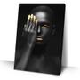 Imagem de Quadro Decorativo Mulher Maquiagem Negra mão olho 40x60 Sala