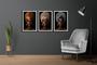 Imagem de Quadro Decorativo Mulheres Negras Turbante 60x40 Sala Quarto