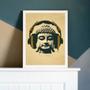 Imagem de Quadro Decorativo Music Buda 45x34cm - com vidro