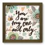 Imagem de Quadro Decorativo - My One - 22cm x 22cm - 035qdom