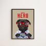 Imagem de Quadro Decorativo My Super Hero Pug 45X34Cm