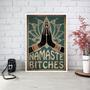 Imagem de Quadro Decorativo Namaste Bitches 33x24cm - com vidro