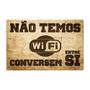 Imagem de Quadro Decorativo Não Temos Wi Fi Conversem em MDF - 28x18 cm