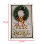 Imagem de Quadro Decorativo Natalino Guirlanda Feliz Natal Enfeite Advento Com Bolinhas Decoraçao Parede Porta Qual Sala Hall Casa Trabalho Home Office