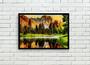 Imagem de Quadro Decorativo Natureza Paisagem Montanha Reflexão Salas Quartos Escritório Com Moldura RC104